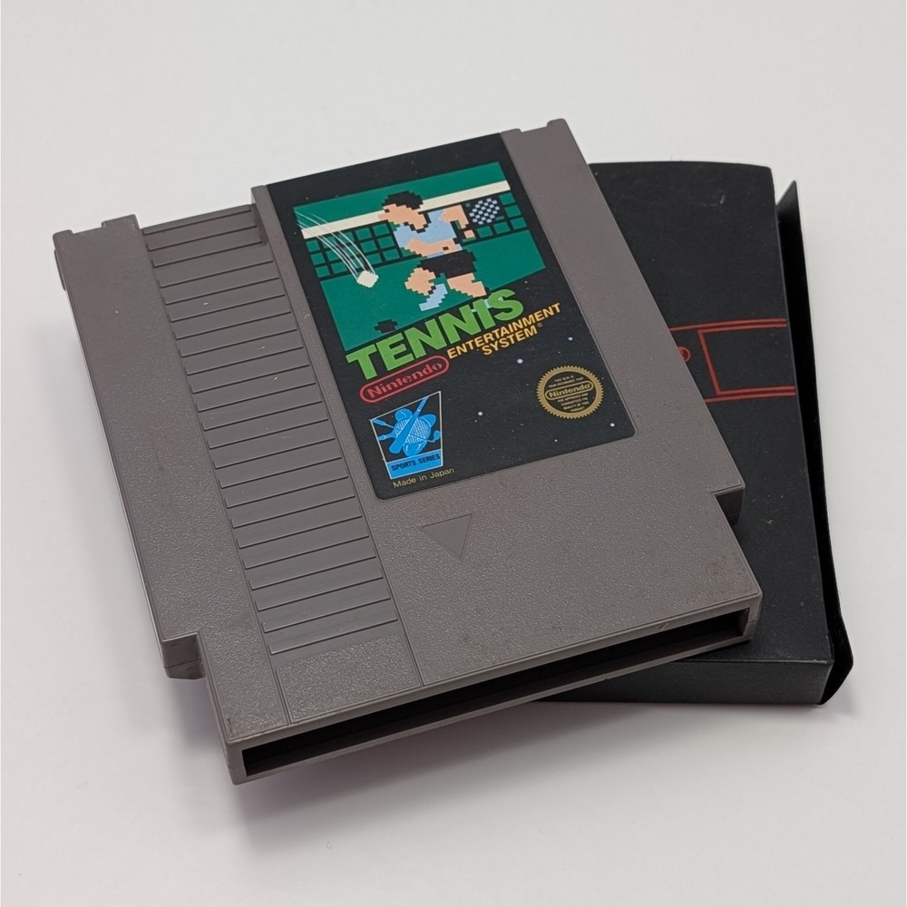 Nintendo NES Tennis 1990 Cartridge Authentic NTSC-U/C Untested Retro Game Case